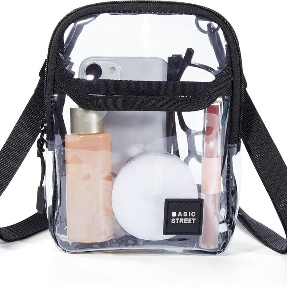Versatile Clear Mini Crossbody Bag - Stylish Small Messenger Satchel - Picture 9 of 9